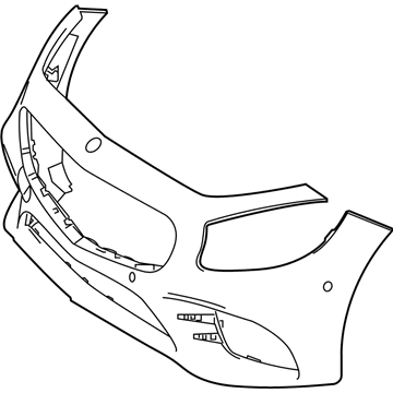 Mercedes-Benz S560 Bumper Cover - 217-885-33-00-9999