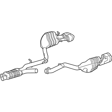 Mercedes-Benz E63 AMG Exhaust Pipe - 212-490-11-35