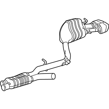 Mercedes-Benz E63 AMG Exhaust Pipe - 212-490-70-35