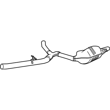 Mercedes-Benz E53 AMG Exhaust Pipe - 257-490-65-00