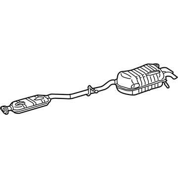 Mercedes-Benz CLK550 Exhaust Pipe - 209-490-48-21