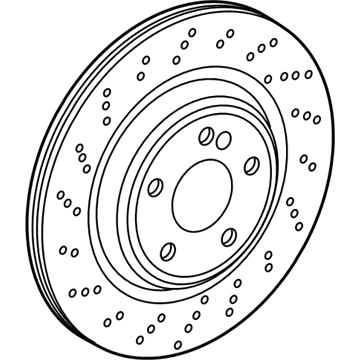 Mercedes-Benz Brake Rotor - 222-423-14-00