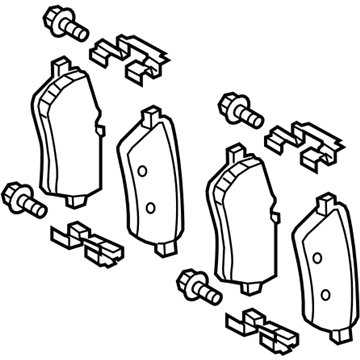 Mercedes-Benz Brake Pads - 000-420-31-05-64