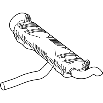 Mercedes-Benz ML250 Exhaust Pipe - 166-490-00-33