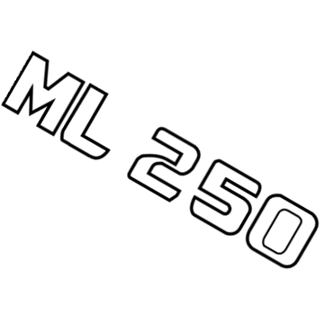Mercedes-Benz ML250 Emblem - 166-817-10-15