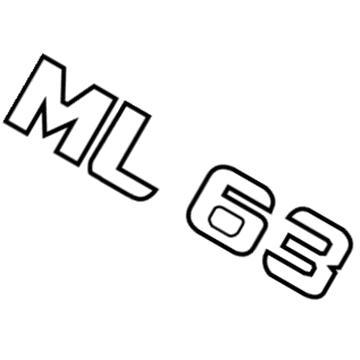 Mercedes-Benz ML63 AMG Emblem - 166-817-30-15