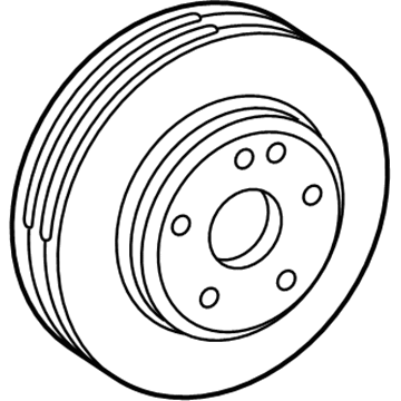 Mercedes-Benz E300 Brake Rotor - 210-421-25-12-64