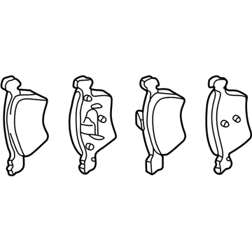 Mercedes-Benz E300 Brake Pads - 004-420-03-20-41