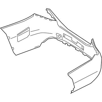 Mercedes-Benz Bumper Cover - 205-885-33-04-9999