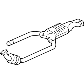 Mercedes-Benz E400 Exhaust Pipe - 212-490-61-47