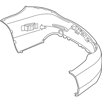 Mercedes-Benz C63 AMG S Bumper Cover - 205-880-93-03