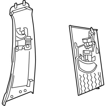 Mercedes-Benz EQB 250+ Pillar Panels - 243-690-90-00-9051