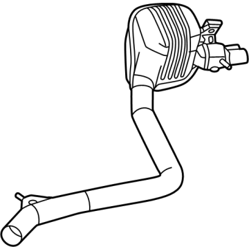 Mercedes-Benz GLC63 AMG S E Performance Muffler - 254-490-96-01