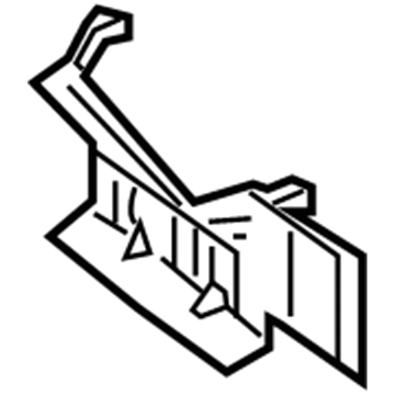 246-687-04-07 Mercedes-Benz Upper Tie Bar Cover Illustration 1 of 1