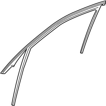 Mercedes-Benz GLE550e Window Run - 166-725-40-00
