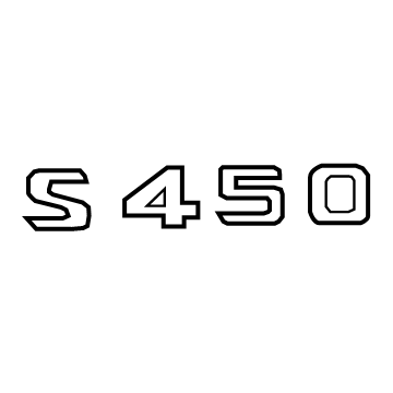 Mercedes-Benz S450 Emblem - 222-817-98-00