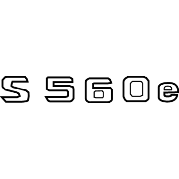 Mercedes-Benz S560e Emblem - 222-817-08-01