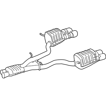 Mercedes-Benz SLK55 AMG Exhaust Pipe - 172-490-09-21