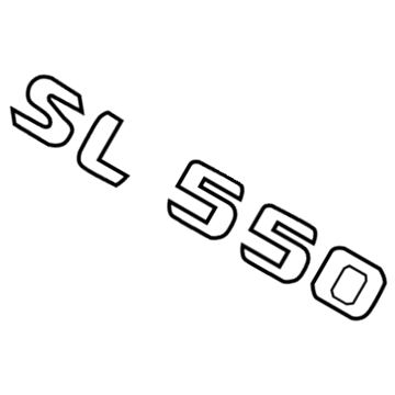 Mercedes-Benz SL550 Emblem - 231-817-08-15