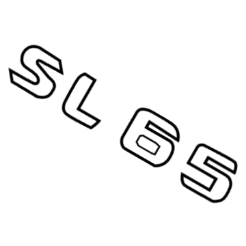 Mercedes-Benz SL65 AMG Emblem - 231-817-02-00