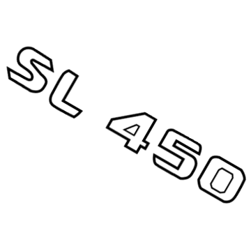 Mercedes-Benz SL450 Emblem - 231-817-35-00