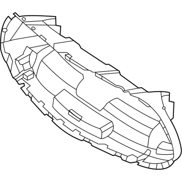 Mercedes-Benz 238-885-37-01-64 Lower Duct 238-885-37-01-64 Mercedes-Benz Lower Duct Illustration 1 of 1
