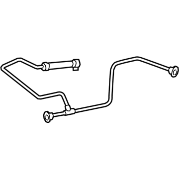 Mercedes-Benz GLE300d Coolant Reservoir Hose - 166-500-04-91