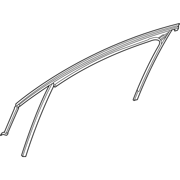 Mercedes-Benz EQS 450+ SUV Window Run - 296-725-05-00