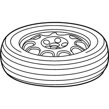 Mercedes-Benz SL550 Spare Wheel - 204-400-98-00