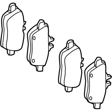 Mercedes-Benz CLA250 Brake Pads - 000-420-76-04-90