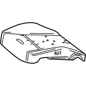 Mercedes-Benz GLA45 AMG Seat Cushion - 176-910-00-06-65
