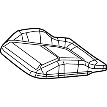 Mercedes-Benz 176-910-24-07-8S05 Cushion Cover 176-910-24-07-8S05 Mercedes-Benz Cushion Cover Illustration 1 of 1