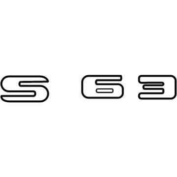 Mercedes-Benz S580e Emblem - 223-817-58-00