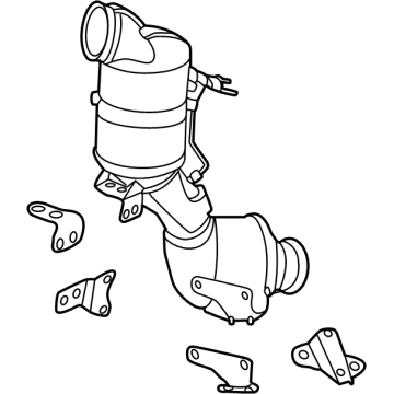 Mercedes-Benz C63 AMG S E Performance Catalytic Converter - 206-490-71-00