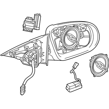 Mercedes-Benz Car Mirror - 205-810-09-05