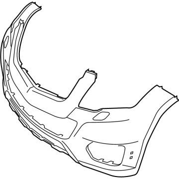 Mercedes-Benz GLK350 Bumper Cover - 204-885-92-38-9999