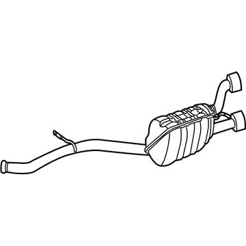 Mercedes-Benz CLS63 AMG Exhaust Pipe - 219-490-23-21