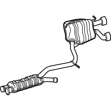 Mercedes-Benz CLS63 AMG Exhaust Pipe - 219-490-42-21