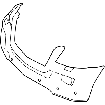 Mercedes-Benz GL550 Bumper Cover - 164-880-63-40-9999