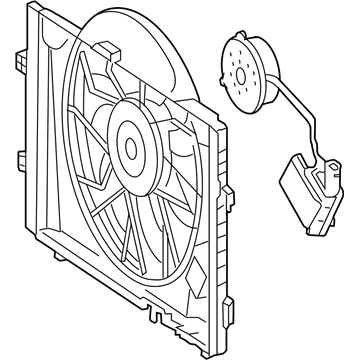 Mercedes-Benz CLK350 Radiator fan - 203-500-16-93