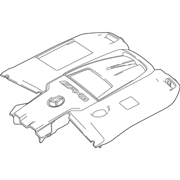 Mercedes-Benz S63 AMG Engine Cover - 177-010-65-01