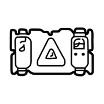 Mercedes-Benz Hazard Warning Switch - 208-820-04-10