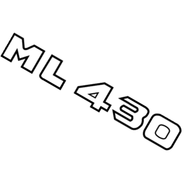 Mercedes-Benz ML430 Emblem - 163-817-10-15