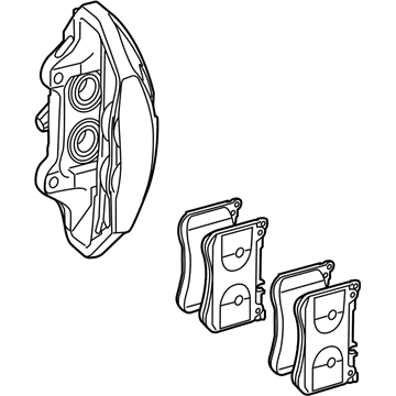 Mercedes-Benz S600 Brake Caliper Repair Kit - 222-421-54-98