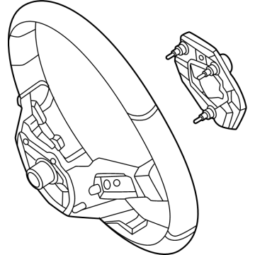 Mercedes-Benz GLE450 SUV Steering Wheel - 099-460-50-08-9E38