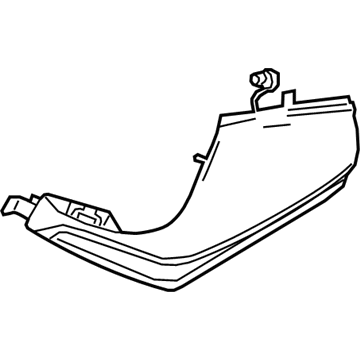 Mercedes-Benz S550e Armrest - 222-720-15-02-65-1B55