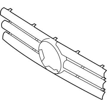 463-888-11-15 Mercedes-Benz Trim Bar Illustration 1 of 1