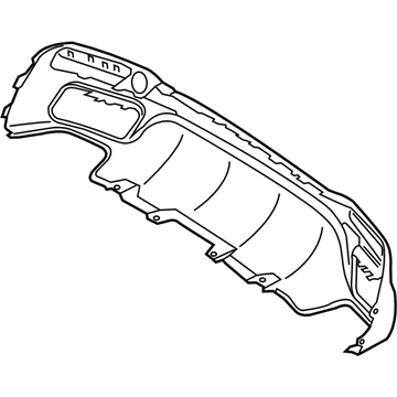 Mercedes-Benz GLE400 Bumper Cover - 166-885-13-38