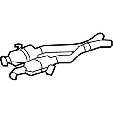 Mercedes-Benz GL550 Exhaust Pipe - 164-490-53-01-64