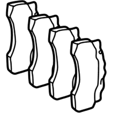 Mercedes-Benz E300 Brake Pads - 004-420-02-20-41